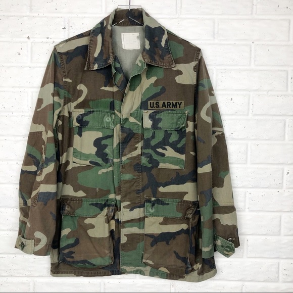 Other - VINTAGE ARMY camouflage utility jacket